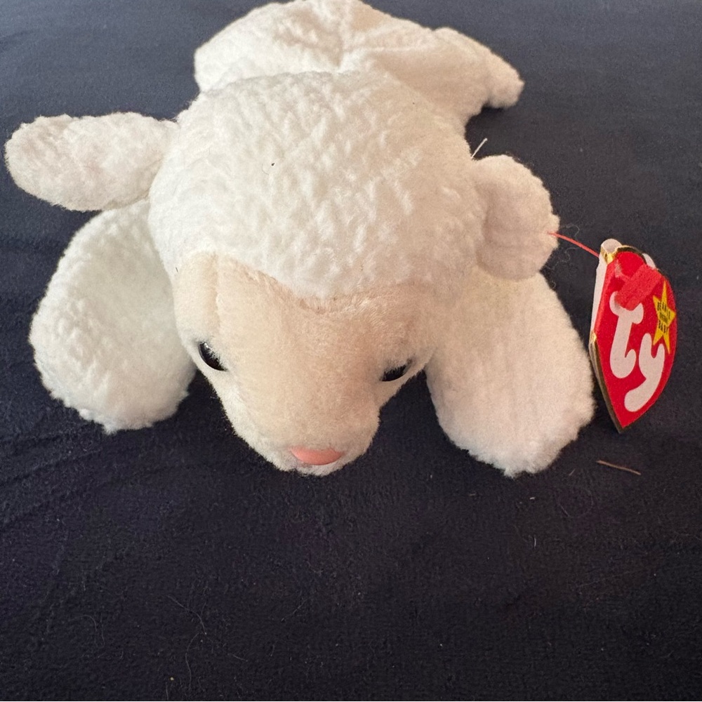 Ty “Fleece” 3/21/96 White Lamb Beanie Baby